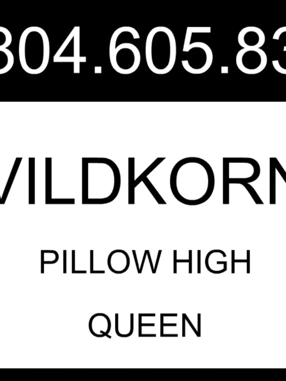 VILDKORN Grand High Tall Pillow by IKEA 20x30 Inches Size Queen NEW